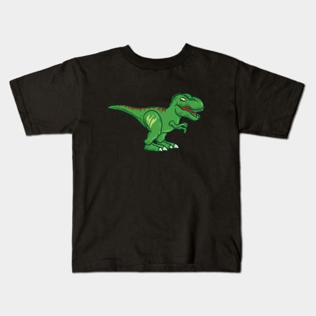 Cute Little T-rex Kids T-Shirt by CatsAreAmazing1